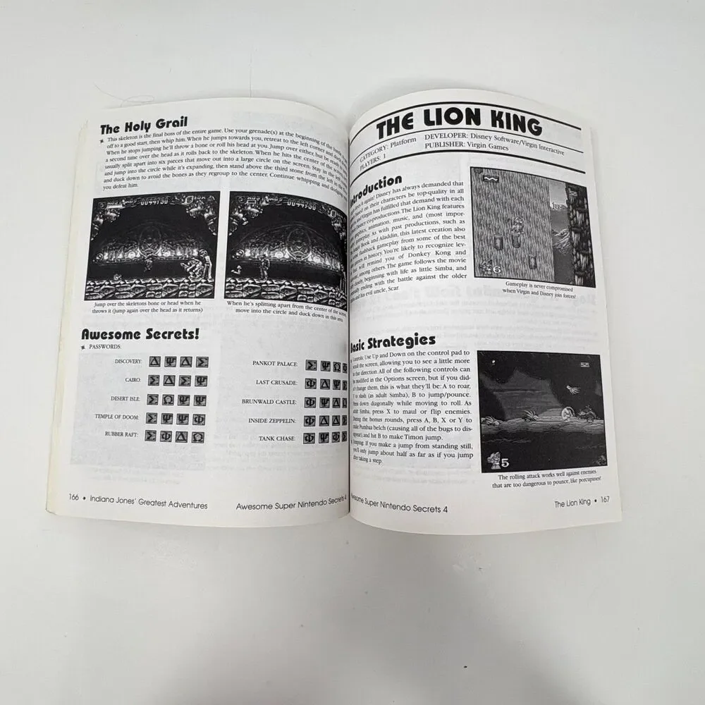 Awesome Super Nintendo Secrets Strategy Guide Book Super Nintendo SNES Vintage